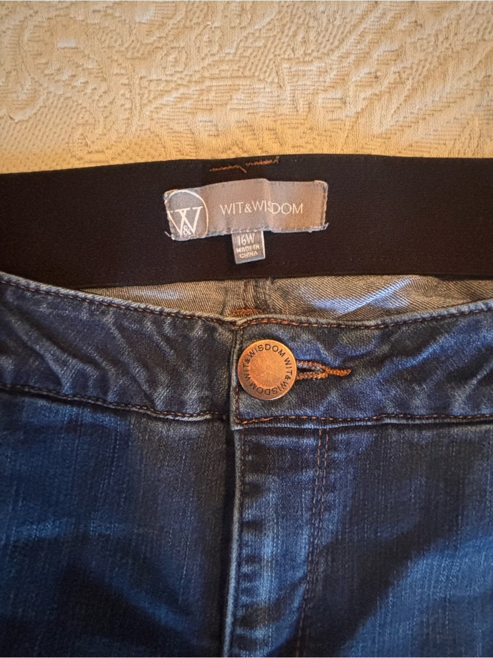 Wit & Wisdom Women's Dark Blue Stretch Jeans